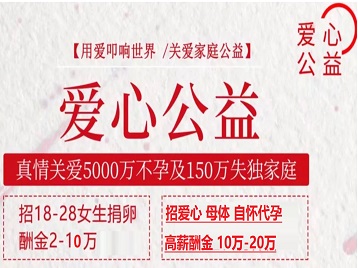方城捐卵助孕生子 爱心志愿者招募